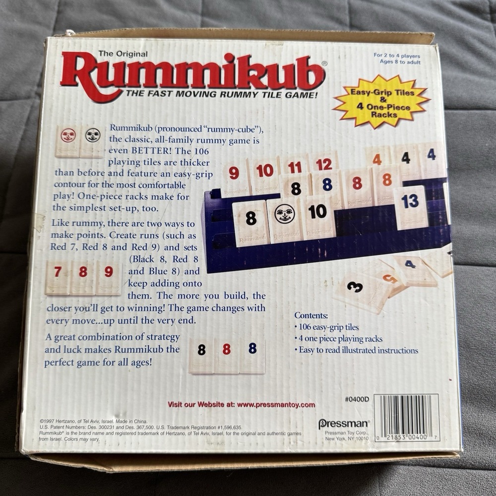 Rummikub Rummy Tile Orange Replacement Tile Set 1-13 Vintage 1997 - Picture 4 of 4